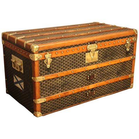 goyard vintage trunk|Goyard trunk price.